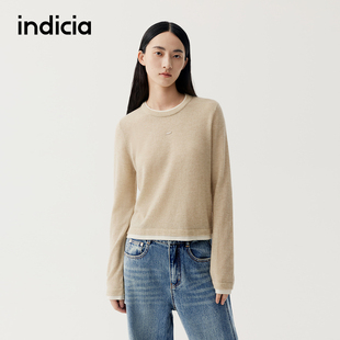 柔软针织衫 女装 F2D5ZZ476C 2025秋冬新款 indicia标记商场同款