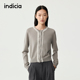 重工花边复古圆领开衫 indicia标记商场同款 25秋新款 F2C5KS313C