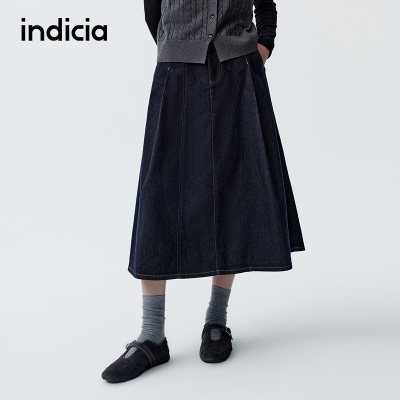 indicia标记商场同款2026春季新款牛仔半身裙女装裙子F2A6QZ081N