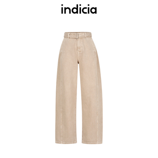 牛仔裤 indicia标记商场同款 复古工装 美式 显瘦F2A5NK063F 25春新款