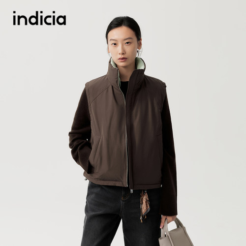 indicia标记商场同款秋冬季女装羽绒服女马甲外套F2D5MJ512N
