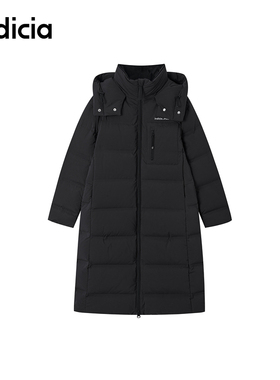 indicia标记商场同款冬季新款女装黑色连帽羽绒服外套F2D5YR513N