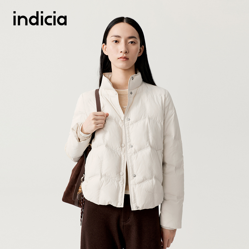 indicia标记商场同款2025冬季新款女装短款羽绒服外套F2D5YR524F