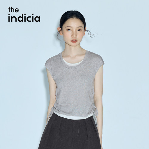 indicia标记商场同款2026夏季新款女装假两件套T恤背心L2B6TX099