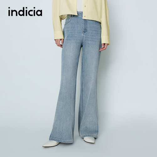 indicia标记商场同款26春季新款女装牛仔裤休闲阔腿裤L2A6NK004
