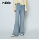 休闲阔腿裤 indicia标记商场同款 L2A6NK004 女装 牛仔裤 26春季 新款
