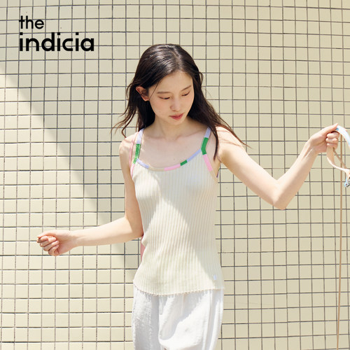 indicia标记商场同款2026夏季新款女装彩色包边背心上衣L2B6BX131