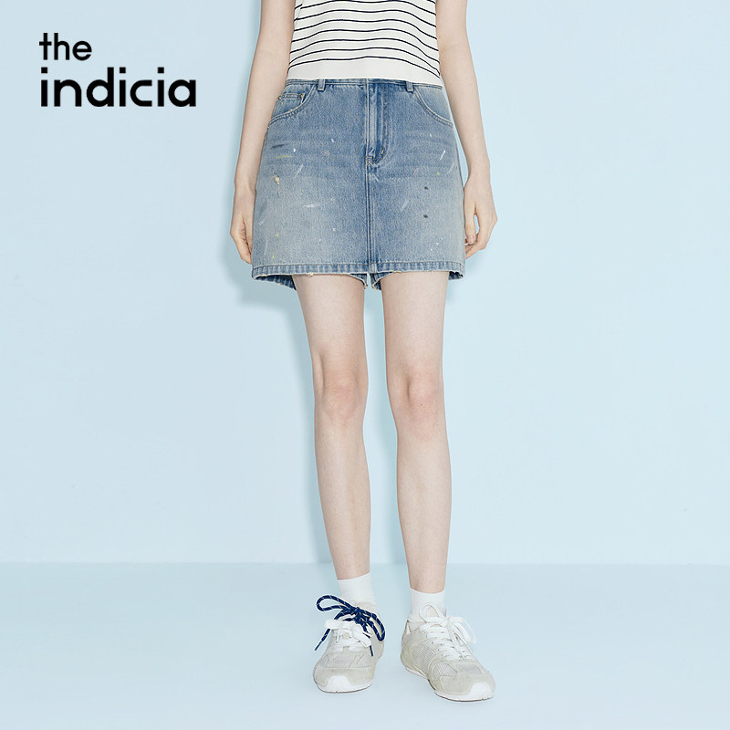 indicia标记商场同款2026夏季女装牛仔半身裙短款裙子L2B6QZ098