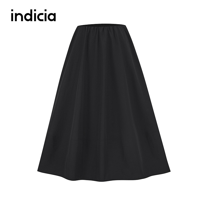 indicia标记商场同款25夏新款中长半身裙宽松裙子女装F2B5QZ300N