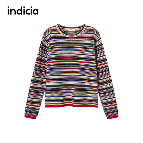 indicia标记商场同款2025秋冬季新款女装羊毛针织衫F2D5ZZ660F