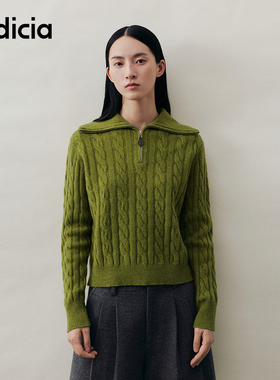 indicia标记商场同款2025秋冬季女装羊毛针织衫女毛衣L2D5MS270