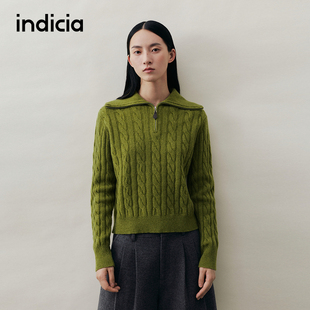羊毛针织衫 女装 女毛衣L2D5MS270 2025秋冬季 indicia标记商场同款