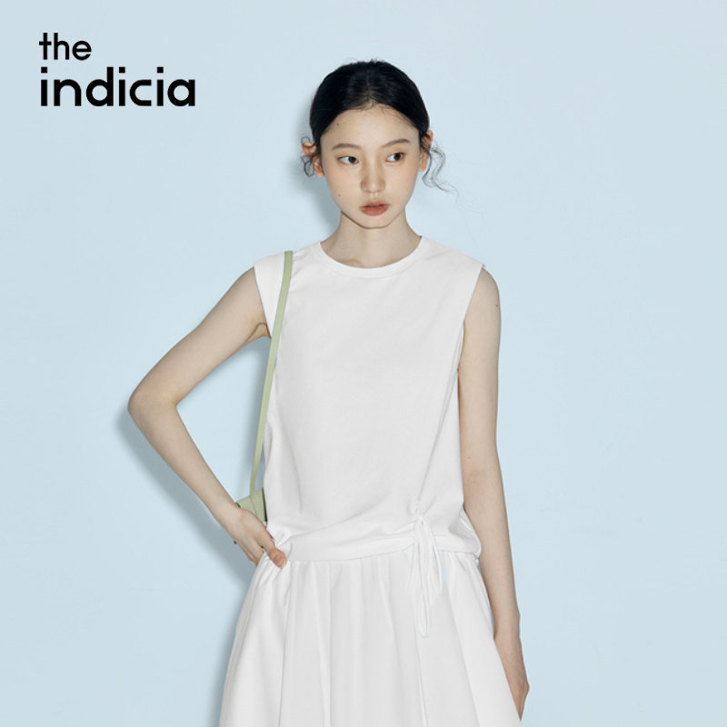 indicia标记商场同款2026夏季新款女装白色T恤上衣L2B6TX062