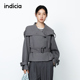 收腰短款 indicia标记商场同款 25春新款 夹克慵懒风外套F2A5WT048C