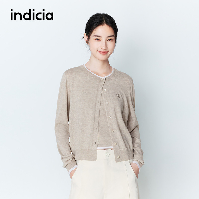 indicia标记商场同款26春季新款女装开衫两件套针织套装L2A6KS019