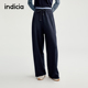 休闲裤 indicia标记25秋新款 假两件双腰头慵懒感时尚 L2C5KZ136
