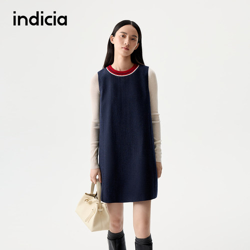 indicia标记商场同款2025秋冬季新款女装连衣裙L2D5LQ263