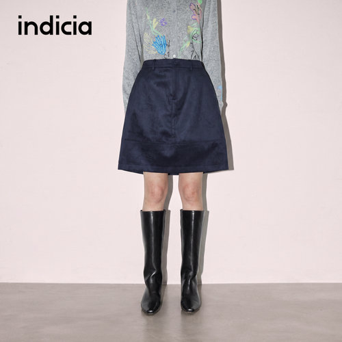 indicia标记商场同款秋款女装韩系时尚A字简约半身裙F2D5QZ414N