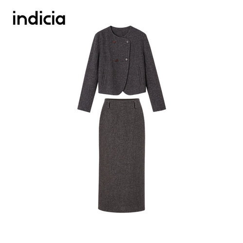 indicia标记商场同款2026秋冬新款女装两件套时尚套装F2D5TZ477C