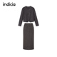 2025秋冬新款 女装 两件套时尚 indicia标记商场同款 套装 F2D5TZ477C