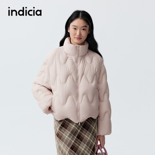 indicia标记商场同款25冬季新款女装羽绒服短款外套F2D5YR579C