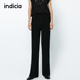 阔腿裤 女春秋季 商场同款 indicia羊毛休闲裤 标记女装 5A302KZ050