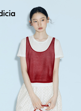 indicia标记2026夏季新款女装两年套上衣背心短款套装L2B6SY072