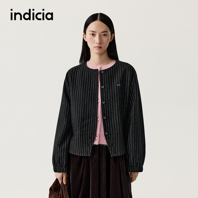 indicia标记商场同款2025秋冬季新款女装羊毛短款外套L2D5WT288
