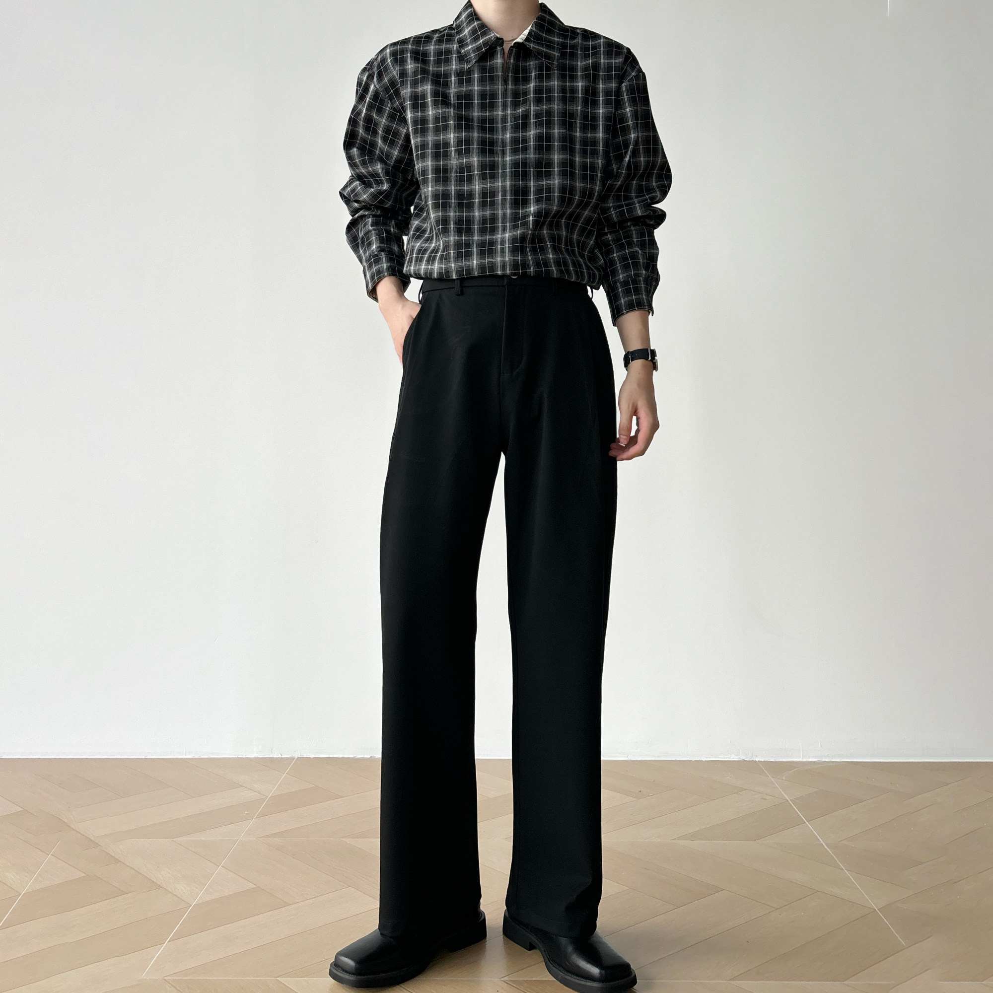 男笙【高品质TR色纺不掉色加绒西裤】冬季三本针工艺休闲直筒西裤,男装,西裤,淘宝优惠券,粉丝福利购,淘宝优惠卷