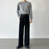 加绒A字阔腿西裤 冬季 新品 男笙 高品质加绒800g阔腿宽松西裤 男