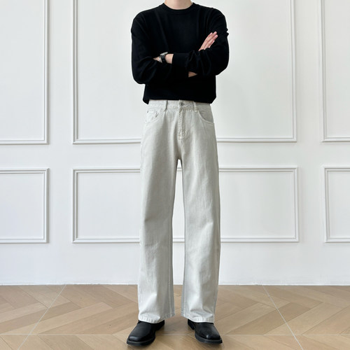 2026春季阿苏特染直筒牛仔裤男