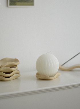 沐野 Copyright原创烛台托盘摆件装饰品小众高级首饰收纳摄影礼品