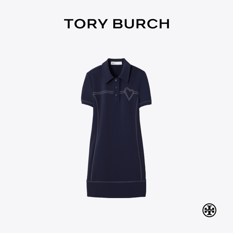 TORY BURCH 汤丽柏琦 运动系列 缝线 POLO短袖连衣裙 165218