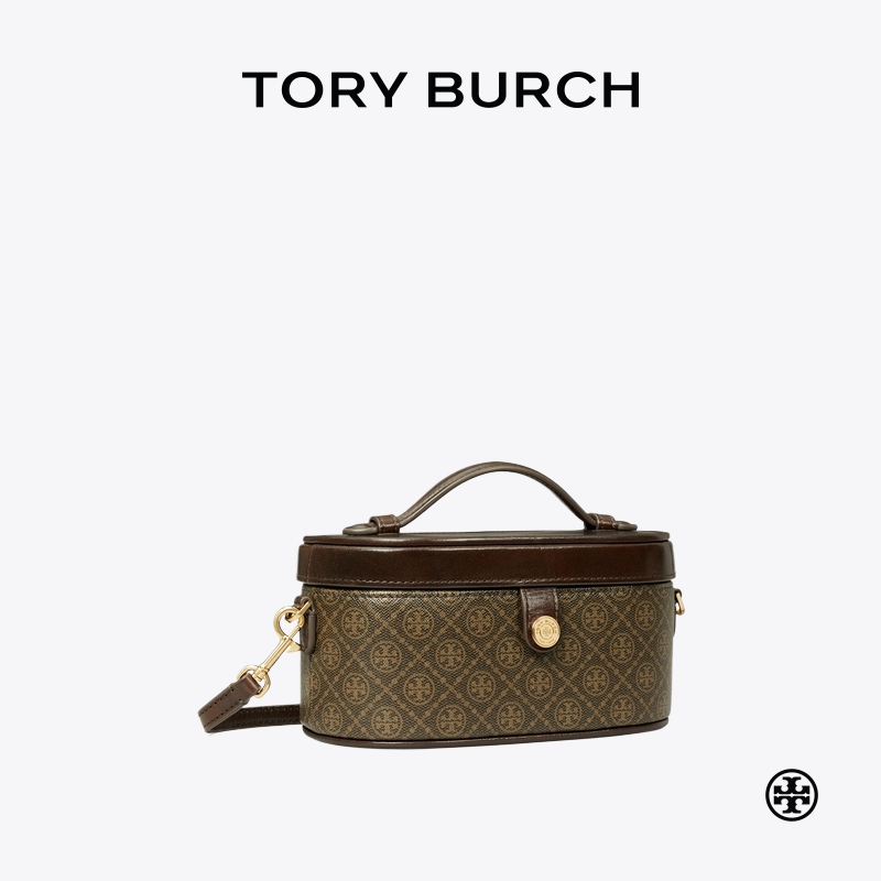 TORY BURCH 汤丽柏琦 T MONOGRAM迷你盒子可可包165012