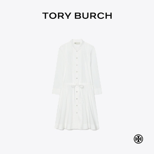 棉質(zhì)束腰長袖 TORY BURCH 湯麗柏琦 連衣裙168912