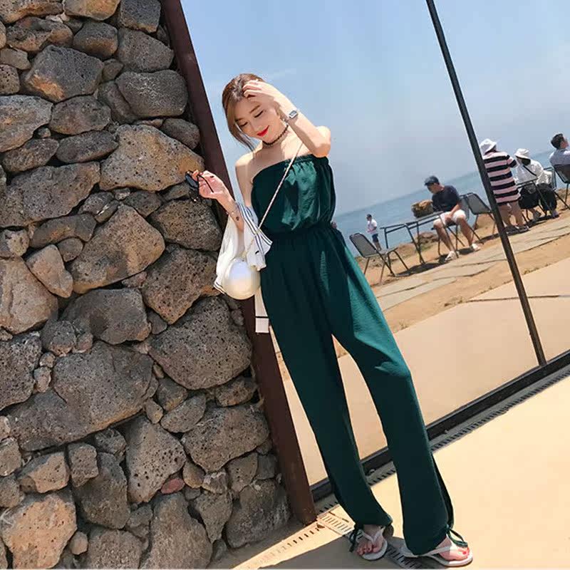 新品坠感阔腿裤显瘦洋气红色裤女夏季高腰阔腿长裤韩版显瘦连身衣|ruв категории Женская одежда, брюки, брюки - от Buy2taobao.com для оказания профессиональной услуги покупки агента Taobao