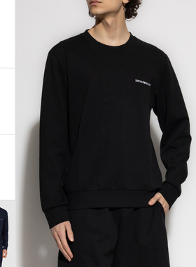 Armani/阿玛尼EA 男士刺绣鹰标休闲套头卫衣 EM000520 AF10790