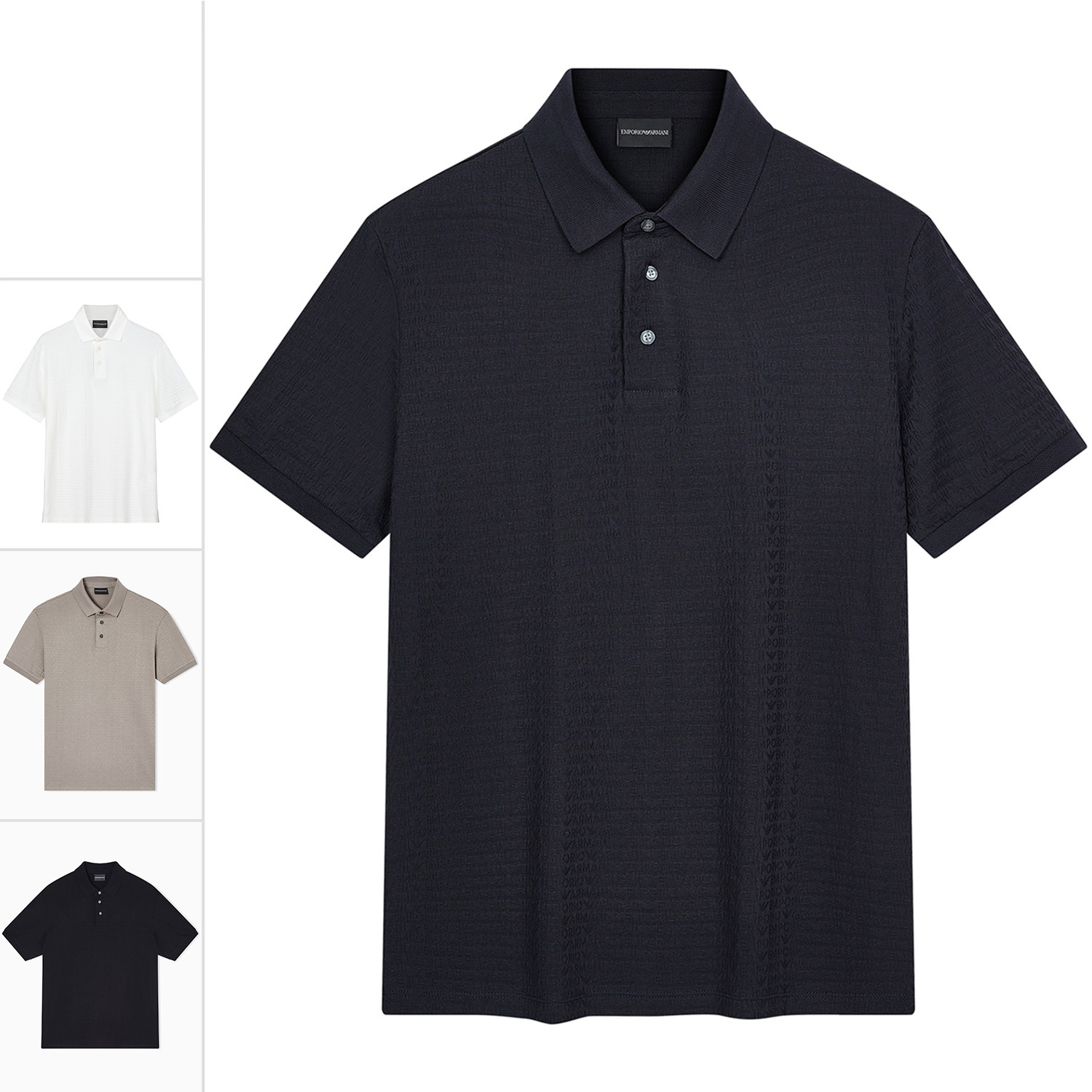 Armani/阿玛尼EA 男士老花鹰标短袖POLO衫 EM004595 AF10762