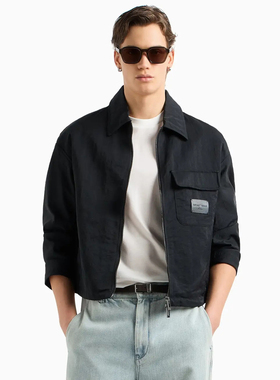 Armani/阿玛尼EA 男士时尚潮牌翻领外套夹克 EM001149 AF13155