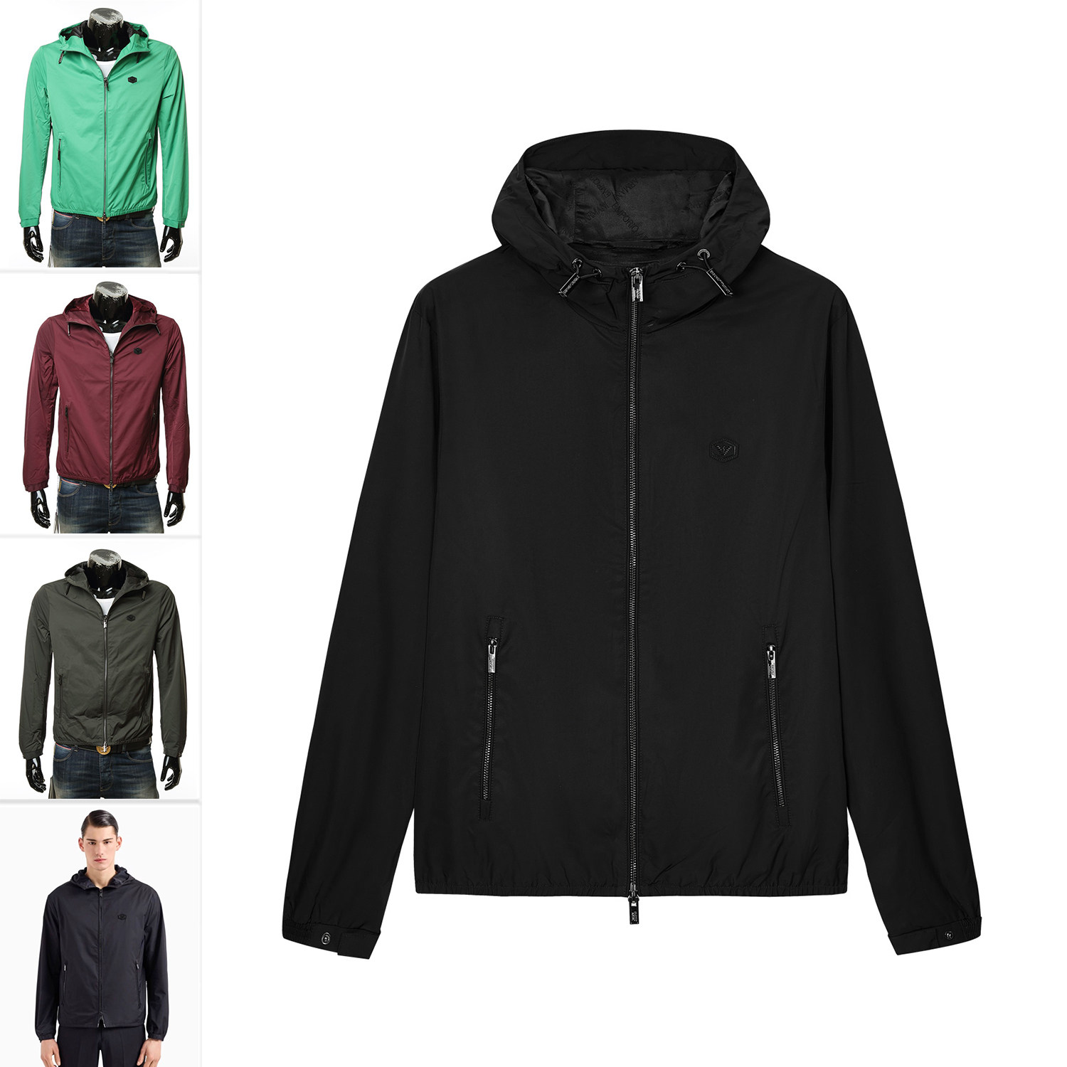 Armani/阿玛尼EA 男士鹰标时尚休闲连帽外套夹克 8N1BQ0 1NZQZ,男装,夹克,淘宝优惠券,粉丝福利购,淘宝优惠卷