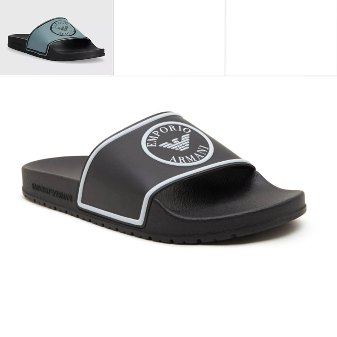 阿玛尼男士一字拖拖鞋