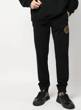 Versace/范思哲VJ男士潮牌奢华金线刺绣长裤休闲裤75GAAT06 CF06T