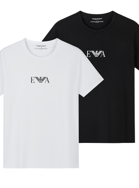 Armani/阿玛尼EA 男士时尚2件装修身圆领短袖T恤 111267 CC715