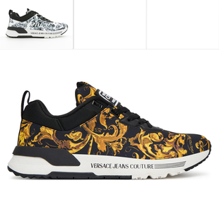 79YA3SA1 Versace 奢潮巴洛克印花低帮休闲鞋 男士 ZSD05 范思哲VJ
