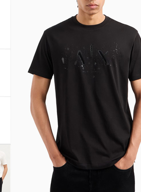 Armani/阿玛尼AX 男士时尚圆领休闲短袖T恤 XM000062 AF103563