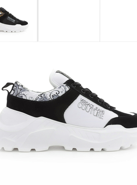 Versace/范思哲VJ 男士时尚奢潮印花低帮休闲鞋 79YA3SC1 ZSC84