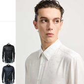 阿玛尼EA 衬衫 男士 Armani 鹰标修身 休闲长袖 EM001537 AF15074