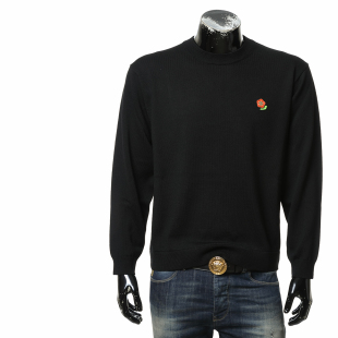 潮牌小红花保暖圆领套头毛衣FF55PU7263LB 时尚 KENZO高田贤三 男士