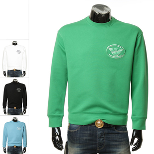 阿玛尼EA 6L1M82 男士 刺绣鹰标套头圆领卫衣 1JHSZ 时尚 Armani