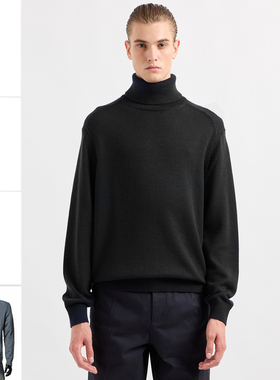 Armani/阿玛尼AX 男士时尚休闲高领保暖毛衣 6DZM1H ZM1LZ